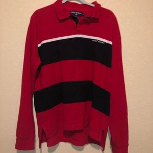 Polo sport collared long sleeve shirt